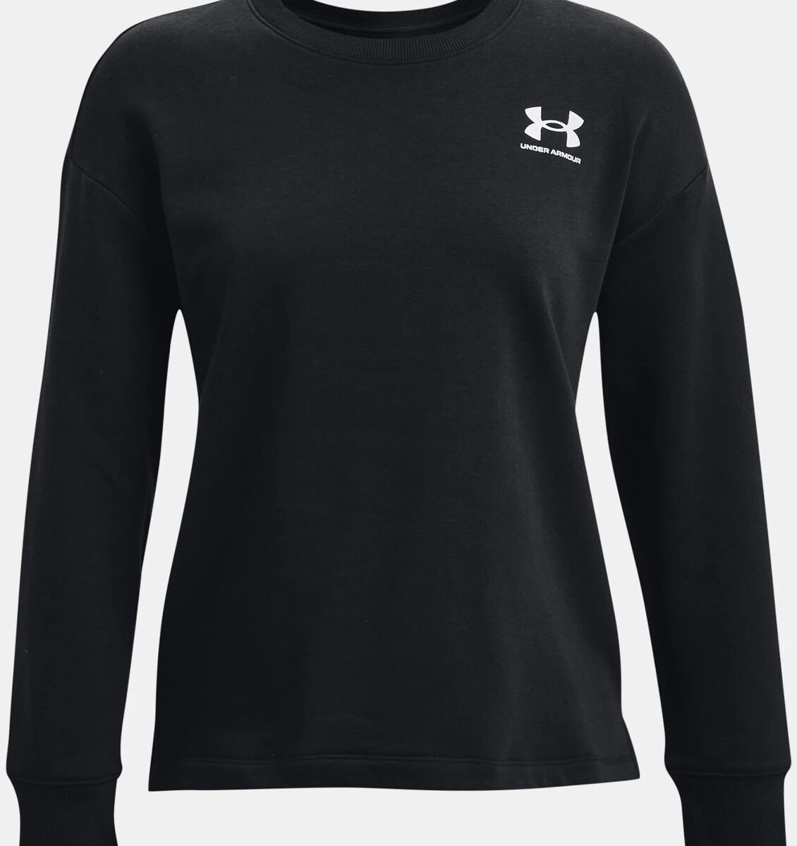 Women's UA Rival Fleece Oversized Crew Long Sleeve Top