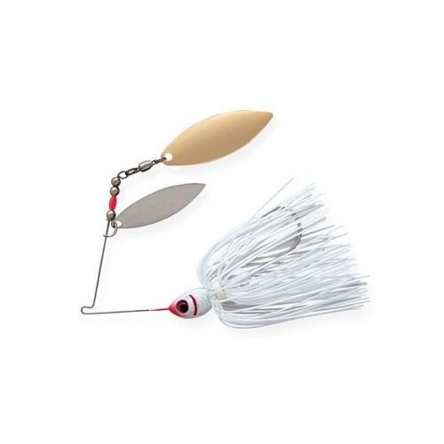 3/8 oz Double Willow Blade Fishing Lure Snow White