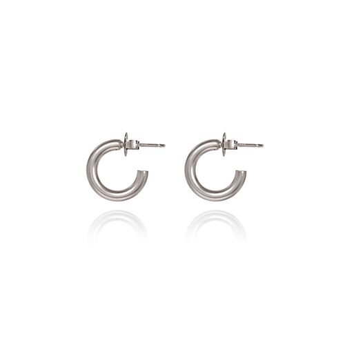 Classic Hoop Earrings in Silver