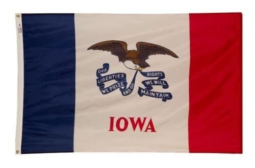 Nylon Iowa State Flag