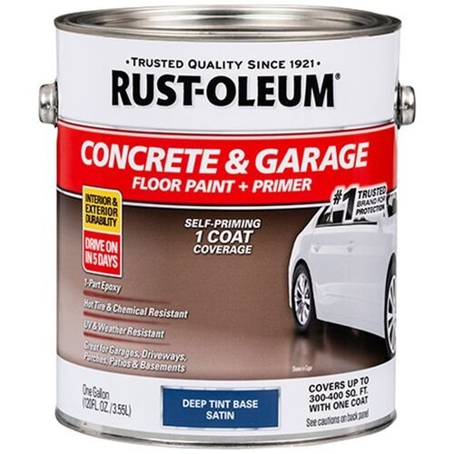 RockSolid 1 Gallon Concrete and Garage Floor Paint Deep Tint Base