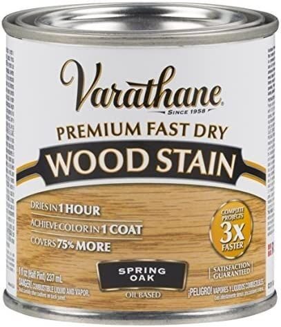 Premium Fast Dry Wood Stain Spring Oak Paint - 1/2 Pint