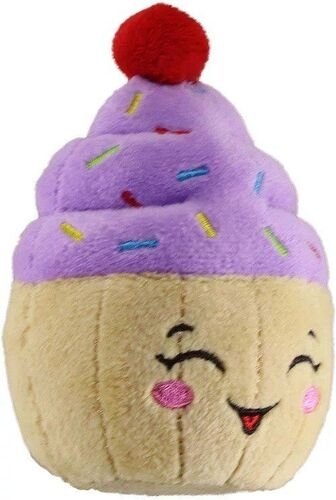 Tiny Tots Happy Birthday Cupcake Plush Dog Toy