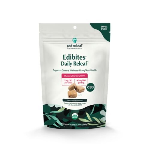 Daily Releaf CBD Edibites for Small Dogs - Blueberry Cranberry