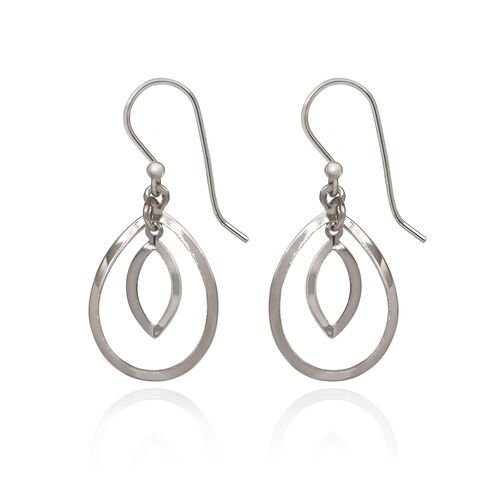 Open Shapes Duet Earrings in Silver