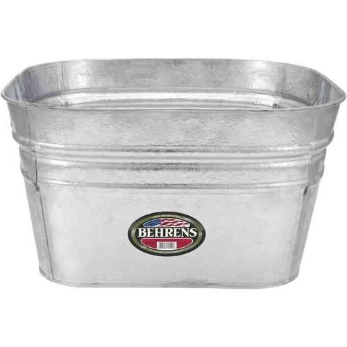 Square Hot Dipped Steele Tub - 15.5 Gallon