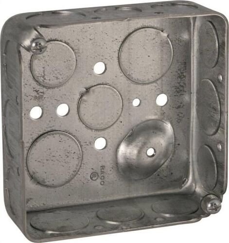 4 X 1-1/2" Square Steel Outlet Box