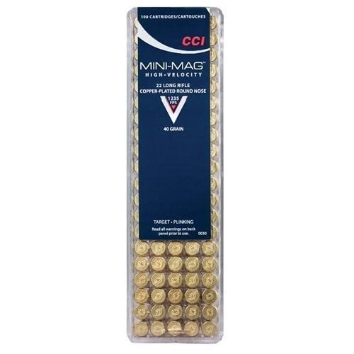 Mini - Mag HV .22 LR 40 Grain Copper - Plate Round Nose - 100 Rounds