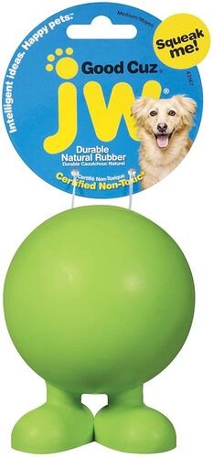 Medium Good Cuz Hard Rubber Squeaky Dog Toy