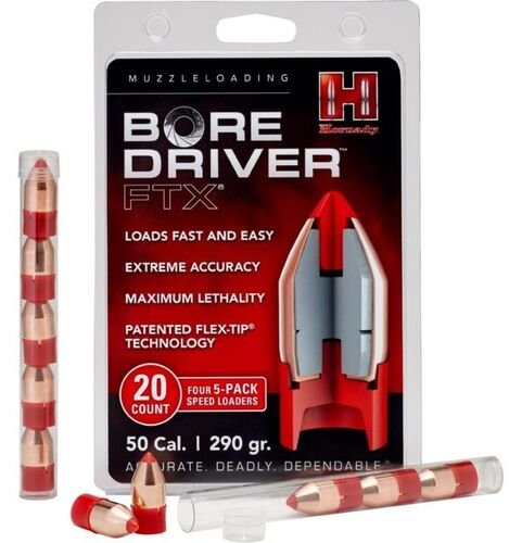 .50 Caliber 290 Grain Bore Driver FTX Muzzleloader Bullets