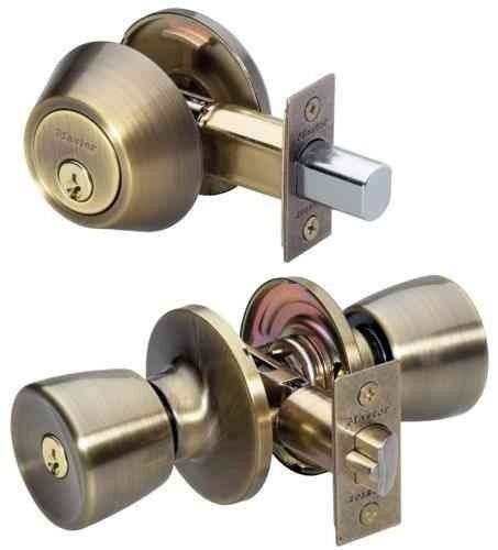 Tulip Keyed Entry Knobset With Single Cylinder Deadbolt