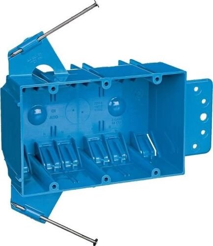 5.62 x 3.75 Inch, 3 Gang New Work Outlet Box