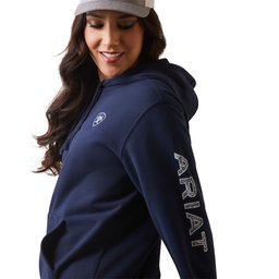 Women's Logo Pullover Hoodie in Navy Eclipse