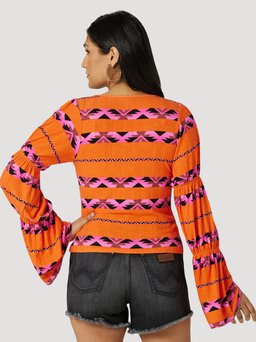 Women's Square Neck Long Sleeve Shirt