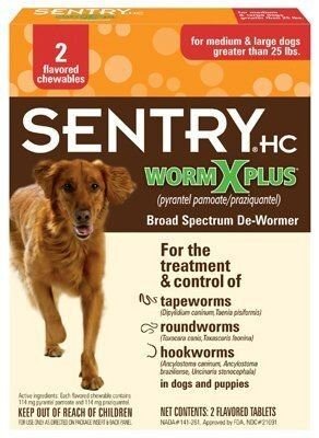 WormX Plus For Medium to Large Dog - 2 ct