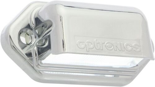 LED Mini Chrome License Light