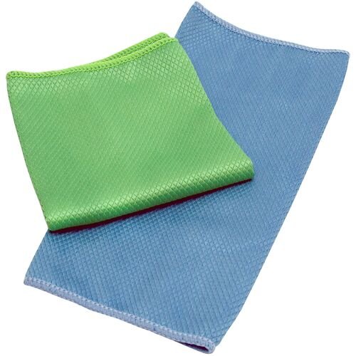 Microfiber Windshield & Glass Cloths - 2 Pack