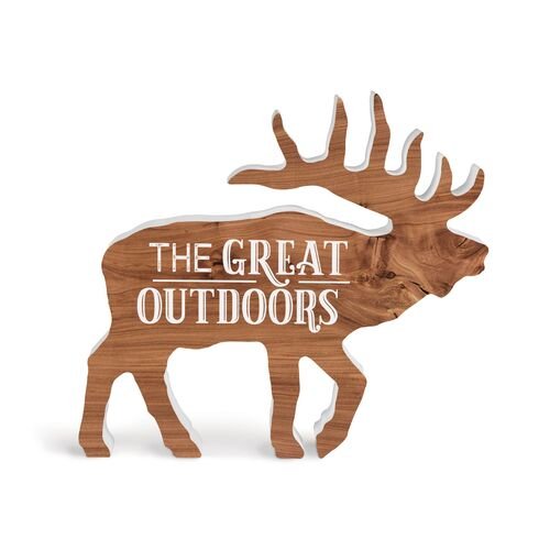 The Great Outdoors Elk Shape Decor