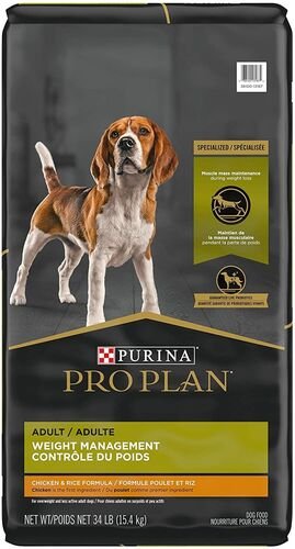 Weight Management Adult Dry Dog Food - 34 Lb