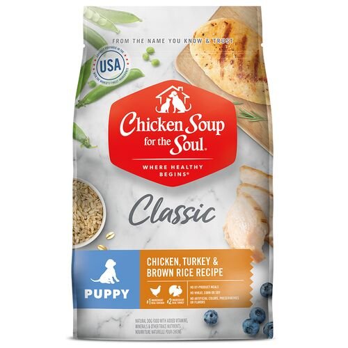 Classic  Puppy Dry Food - Chicken Turkey & Brown Rice Recipe - 4.5 Lb