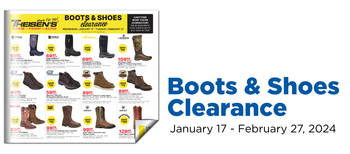 Boots & Shoes Clearance